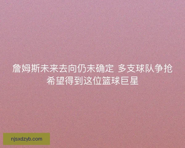 詹姆斯未来去向仍未确定 多支球队争抢希望得到这位篮球巨星